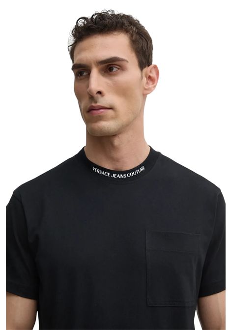 T-shirt con stampa logo al girocollo VERSACE JEANS COUTURE | T-shirt | 78GAHE03 CJ00E899